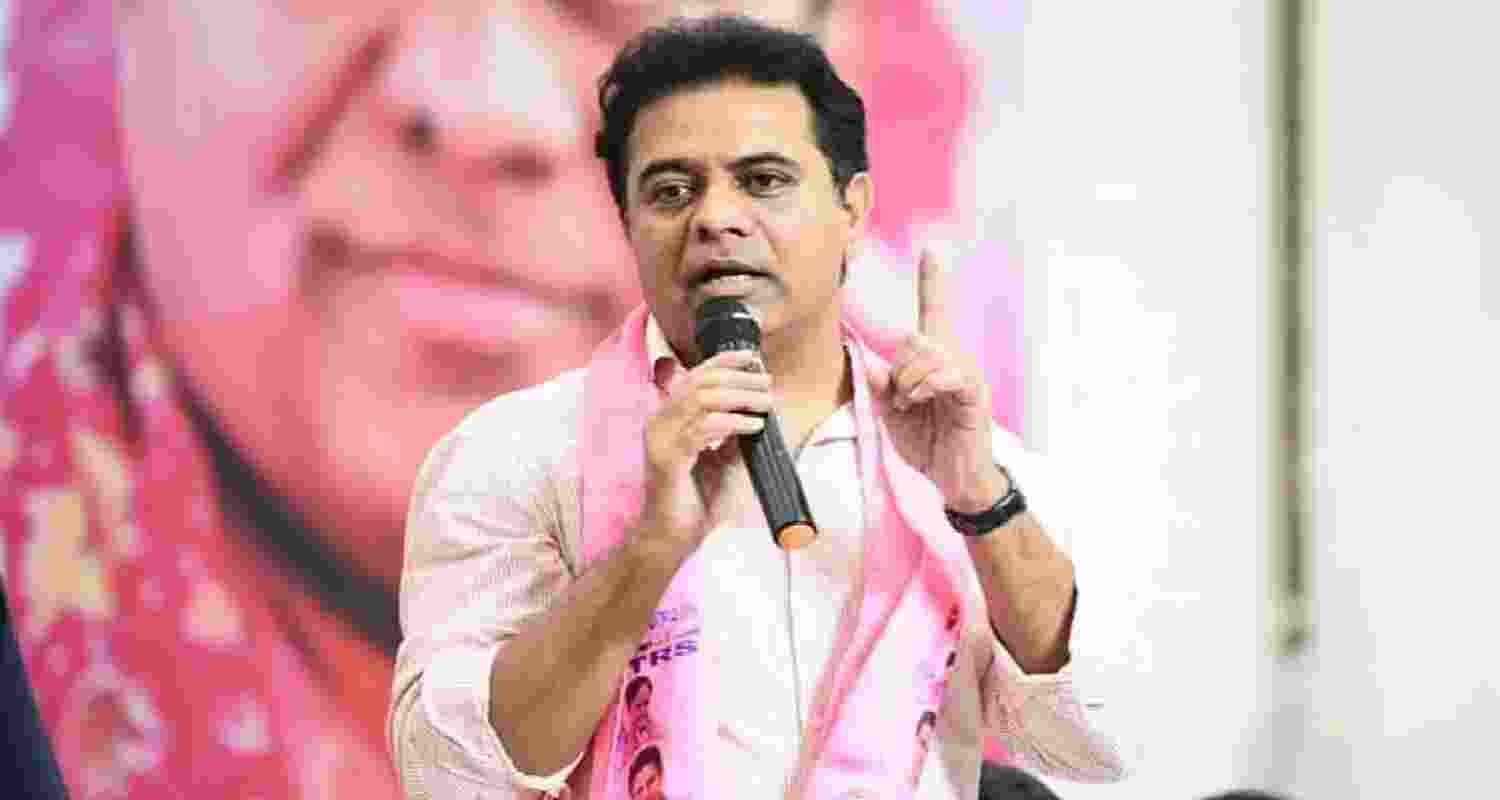 Bharat Rashtra Samithi working president KT Rama Rao.