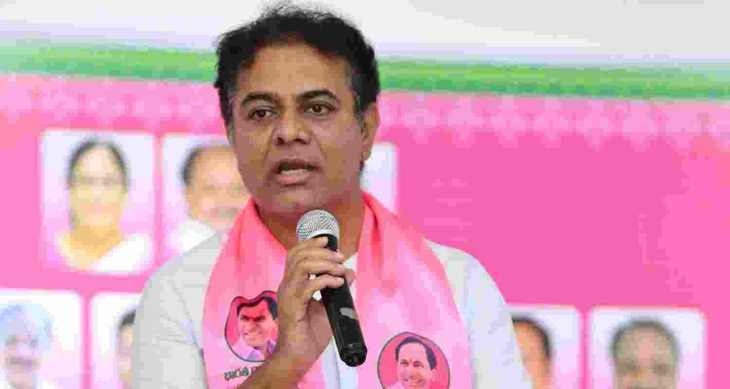 Bharat Rashtra Samithi working president KT Rama Rao.
