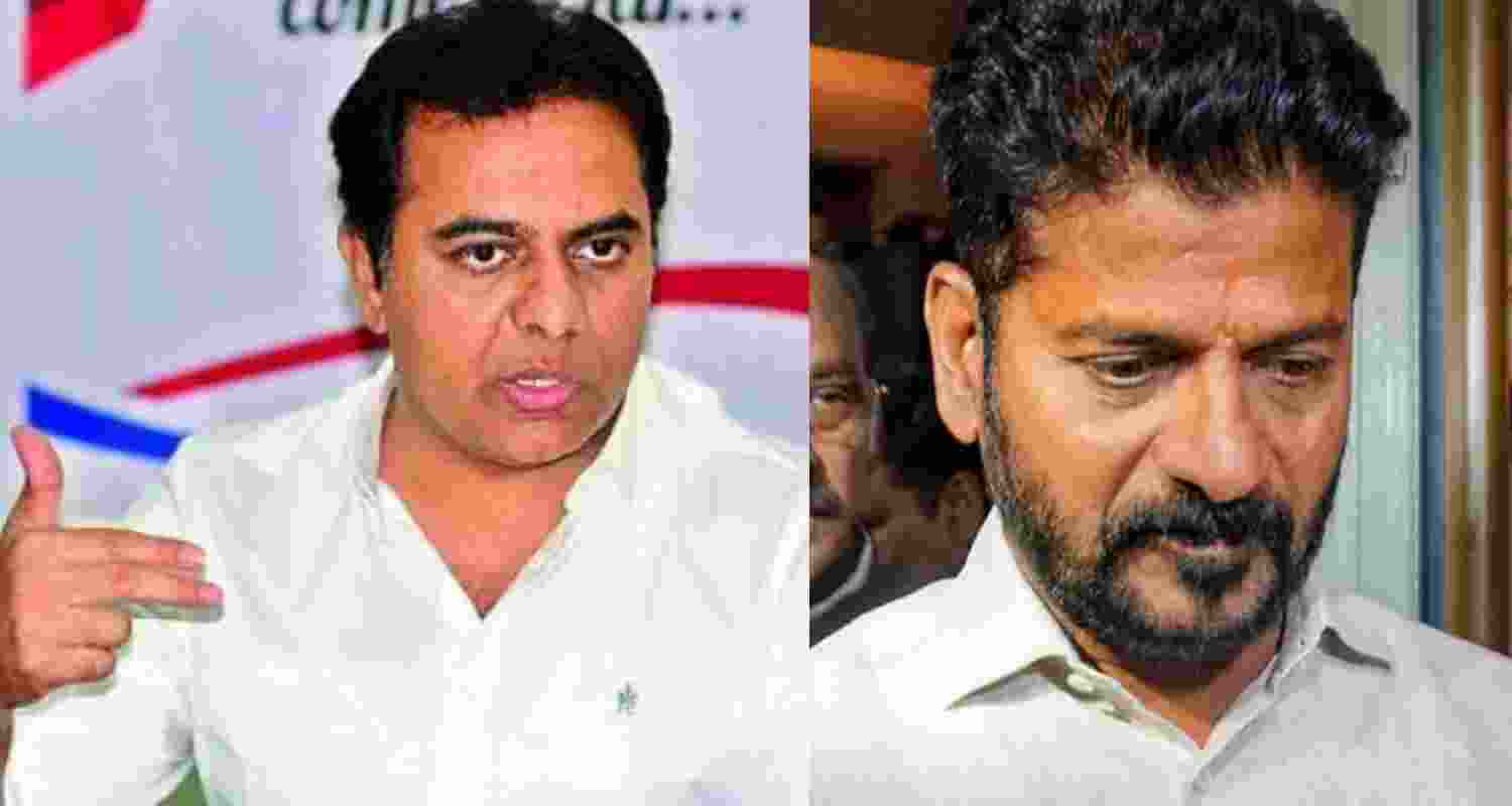 KTR served a legal notice to Telangana CM Revanth Reddy, seeking a public apology within 48 hours over allegations linking him to Globe Arena.