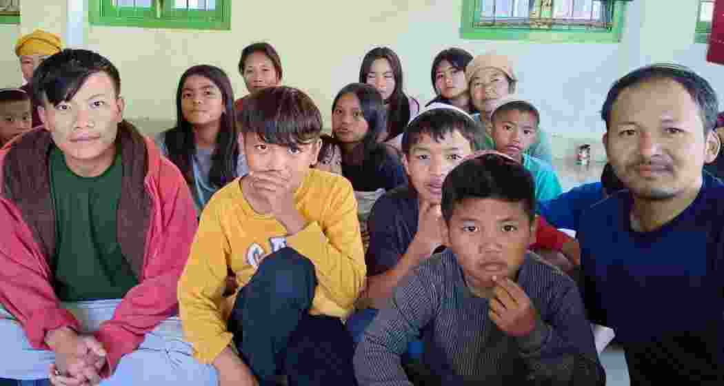 Bnei Menashe boys and girls in Churachandpur district of Manipur, members of the community set to migrate to Israel as part of a historic resettlement plan over the next five years.