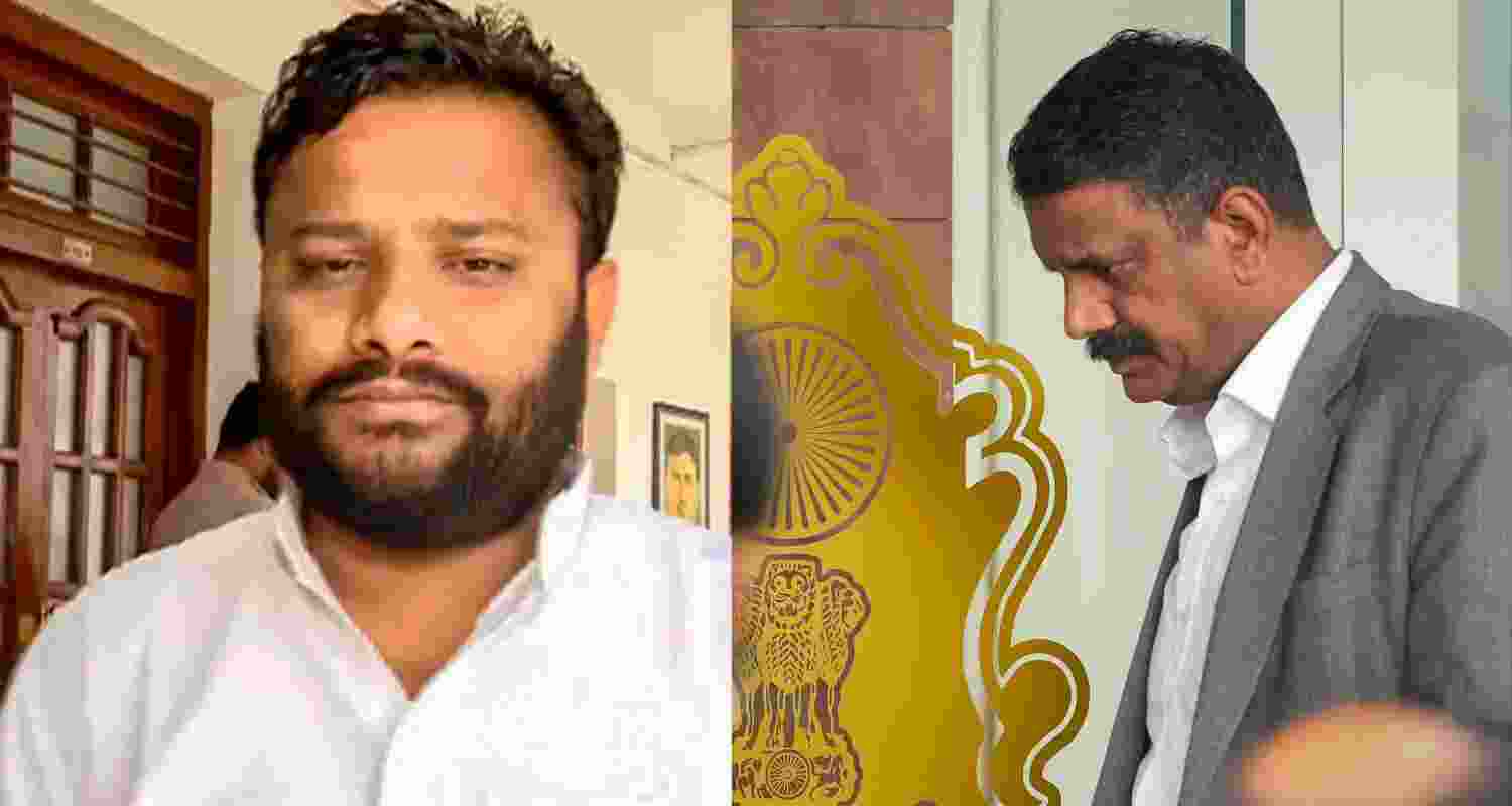 Returning officer Anil Masih at the Supreme Court. Returning officer Anil Masih at the Supreme Court.