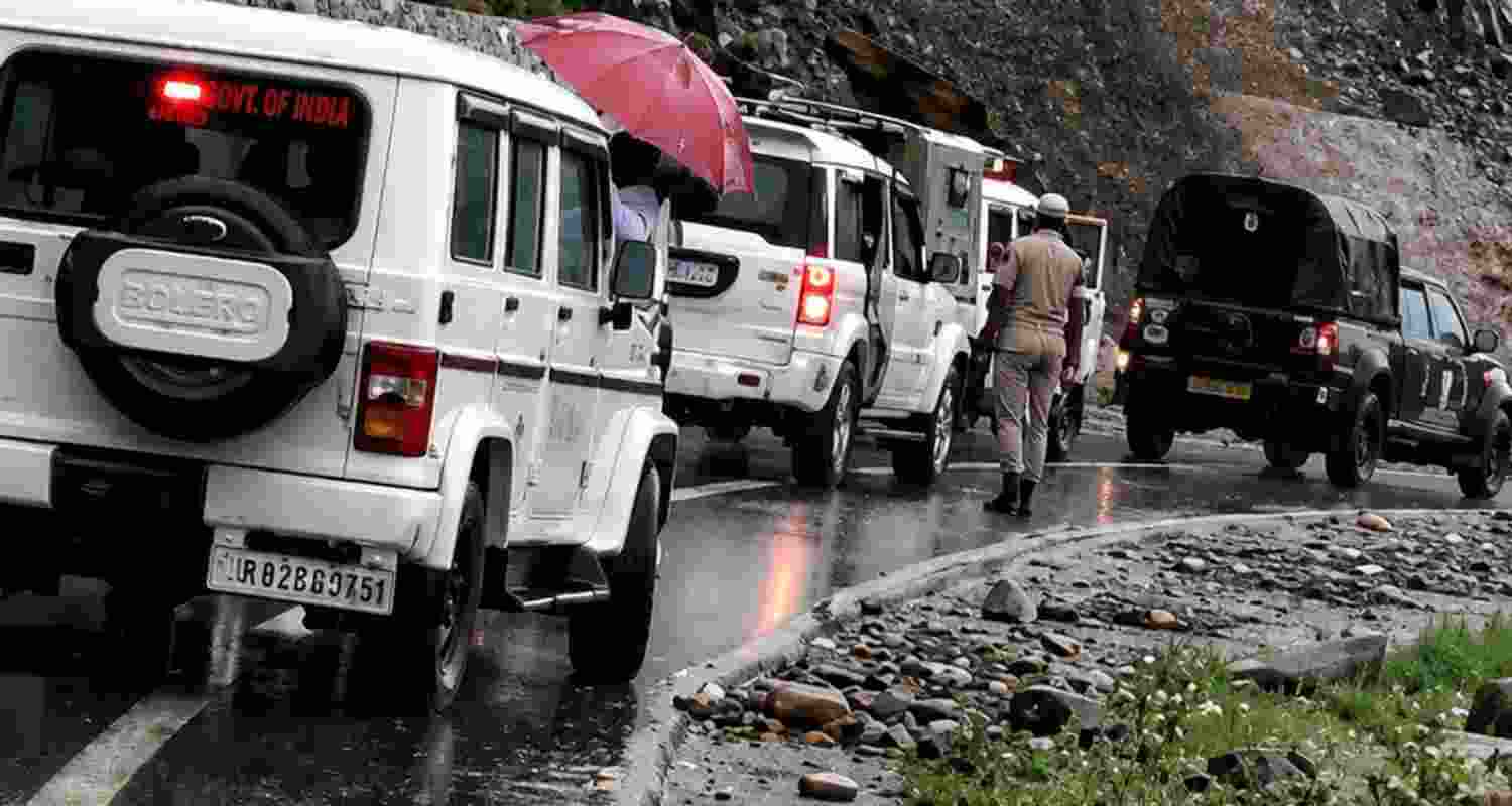 Traffic on Jammu-Srinagar NH-44 remains suspended after rain-triggered landslides. Doda-Kishtwar road is shut, while Mughal Road stays open.