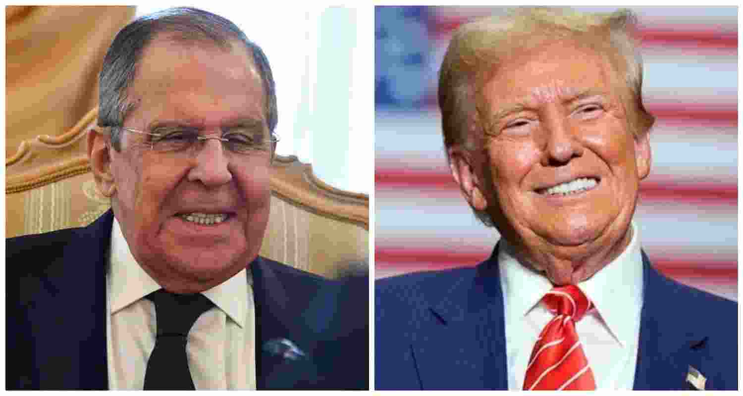 Russian Foreign Minister Sergey Lavrov and United States President Donald Trump. (File photo)