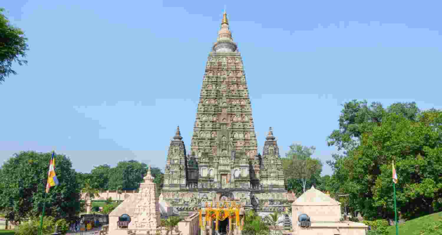 A representative image of Mahabodhi Temple in Bodh Gaya.