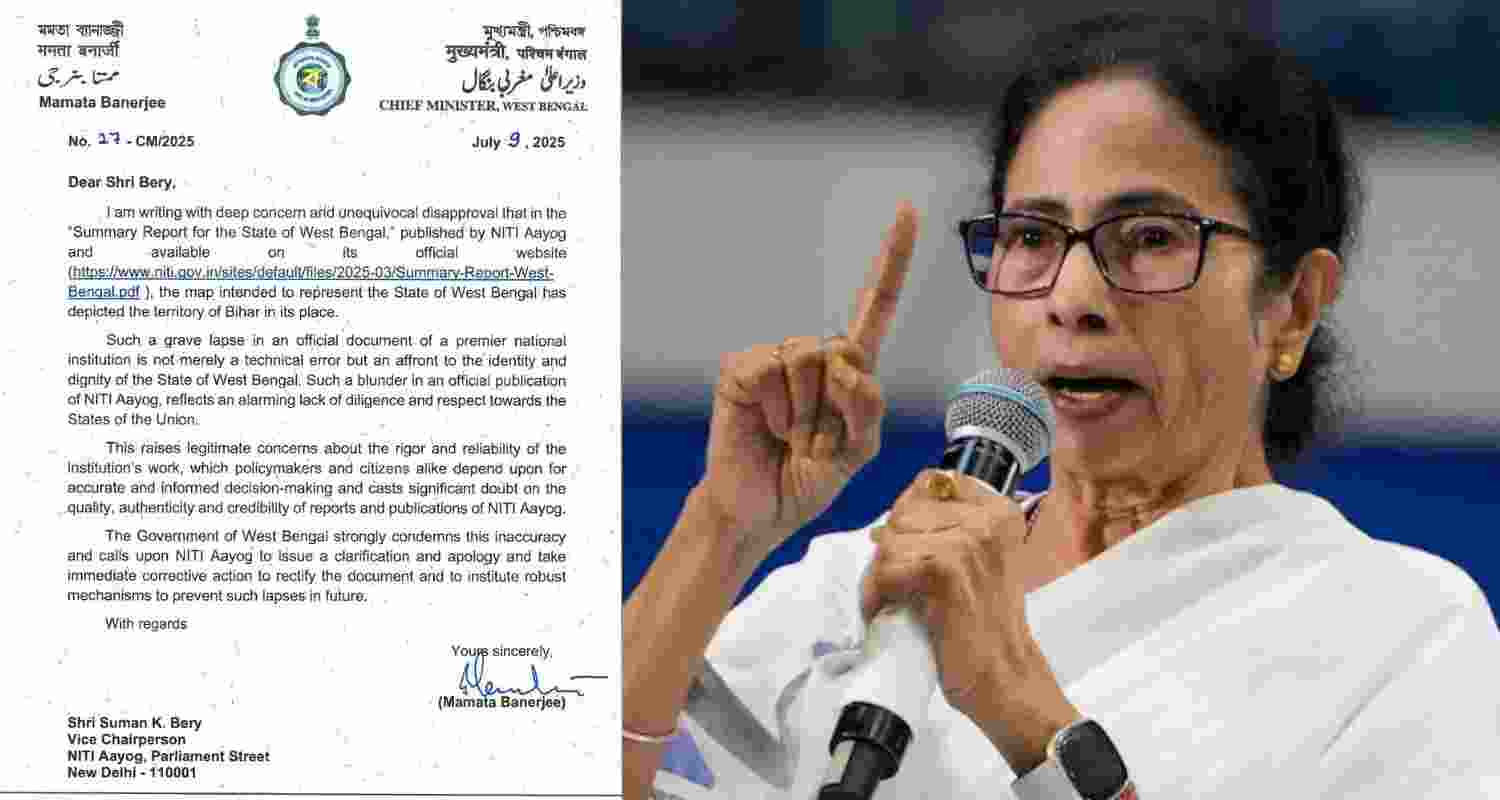 Mamata slams NITI Aayog for showing Bihar in place of Bengal