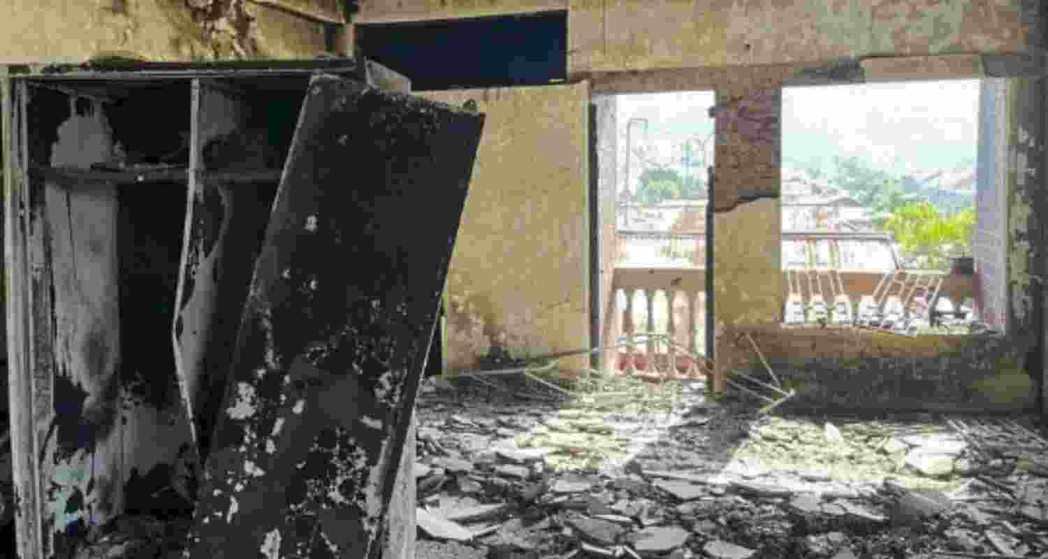 School in Manipur lies abandoned. School in Manipur lies abandoned.