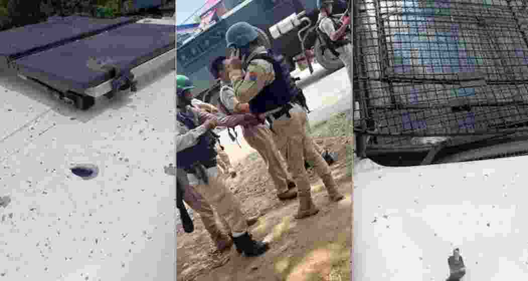 The convoy was attacked on Monday morning. 