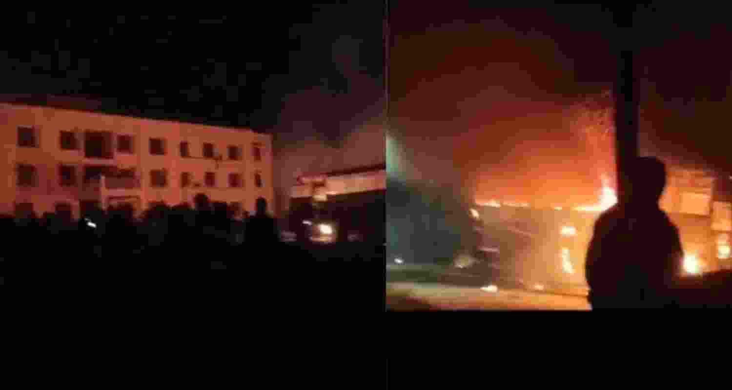 Visuals of Major violence erupting in Churachandpur district. Manipur Visuals of Major violence erupting in Churachandpur district. Manipur