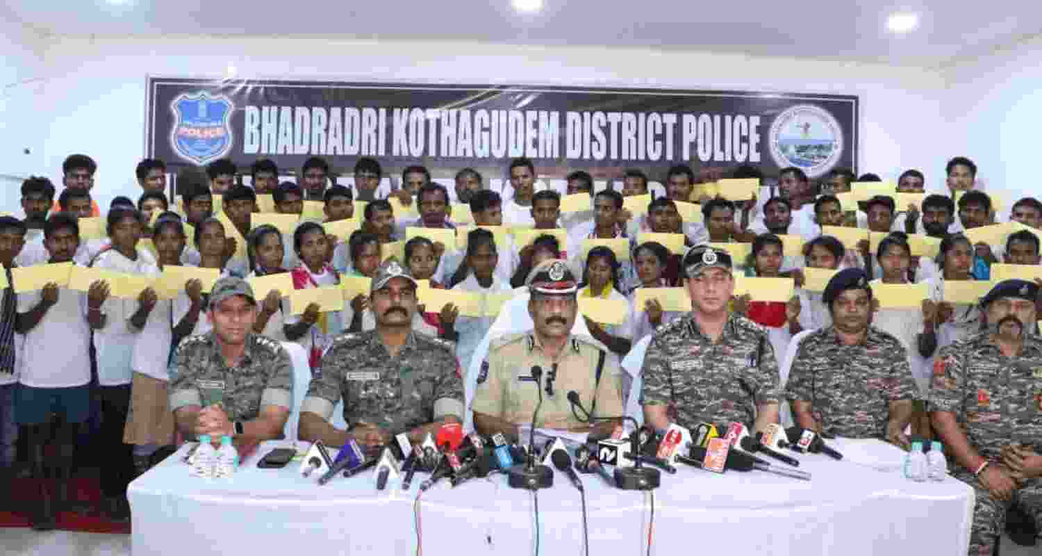 Operation Cheyutha: 64 Maoists surrender in T'gana