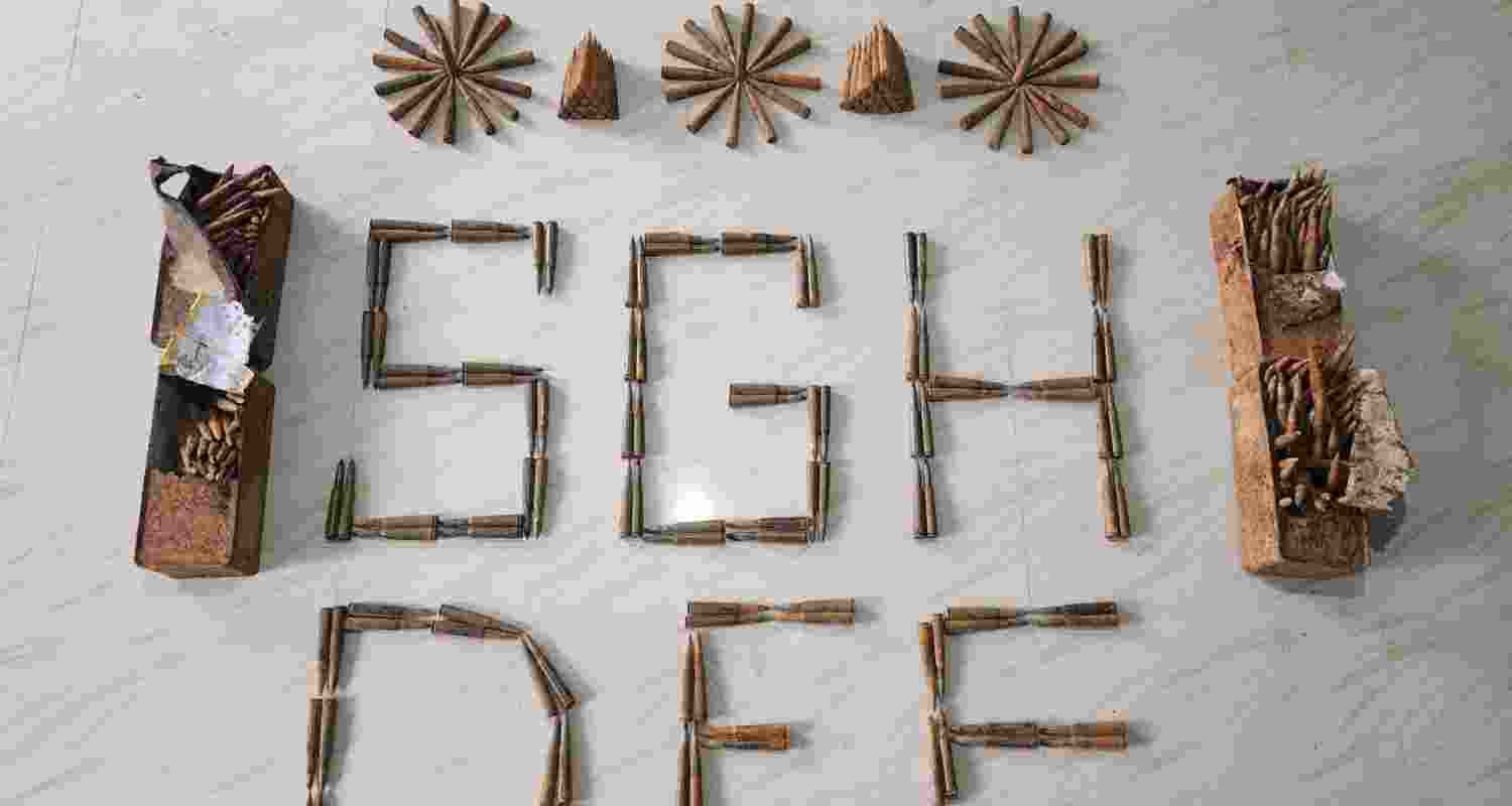 A total of 340 anti-aircraft munitions stored in iron boxes were found suspecting ULFA/GNLA links. A total of 340 anti-aircraft munitions stored in iron boxes were found suspecting ULFA/GNLA links.