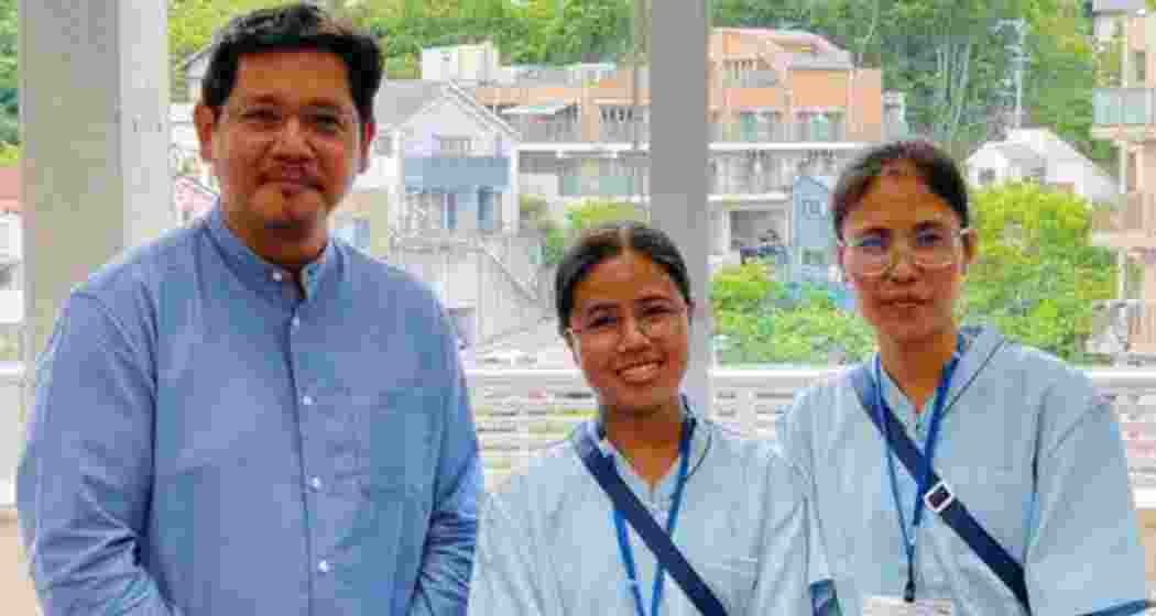 Meghalaya Chief Minister Conrad K. Sangma during an interaction with the nurses at an event. Meghalaya Chief Minister Conrad K. Sangma during an interaction with the nurses at an event.