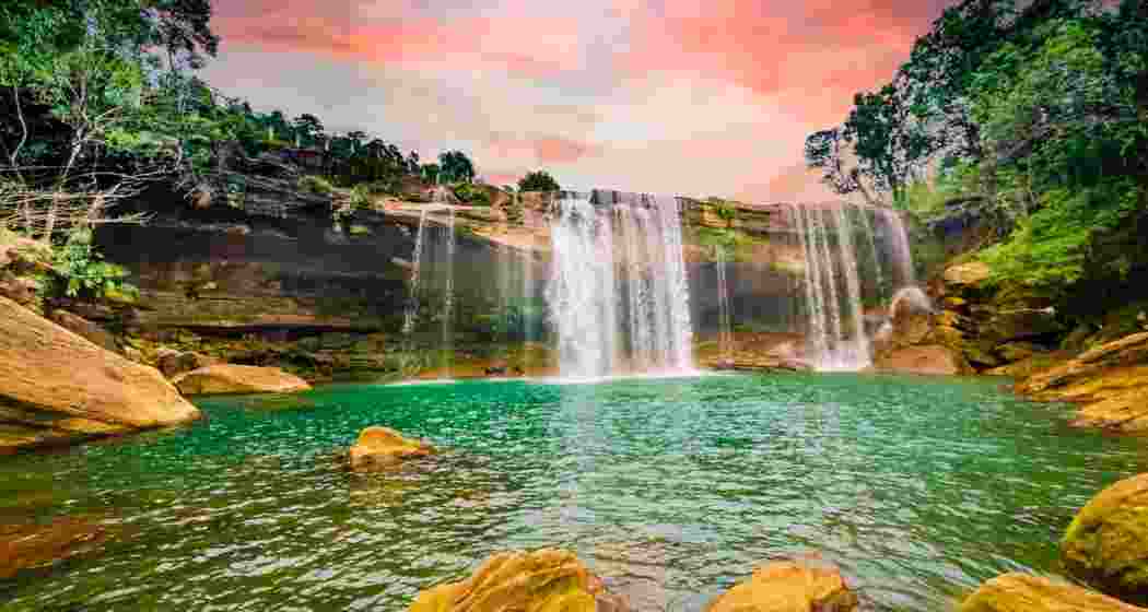 The Krang Suri waterfall in Meghalaya. 
