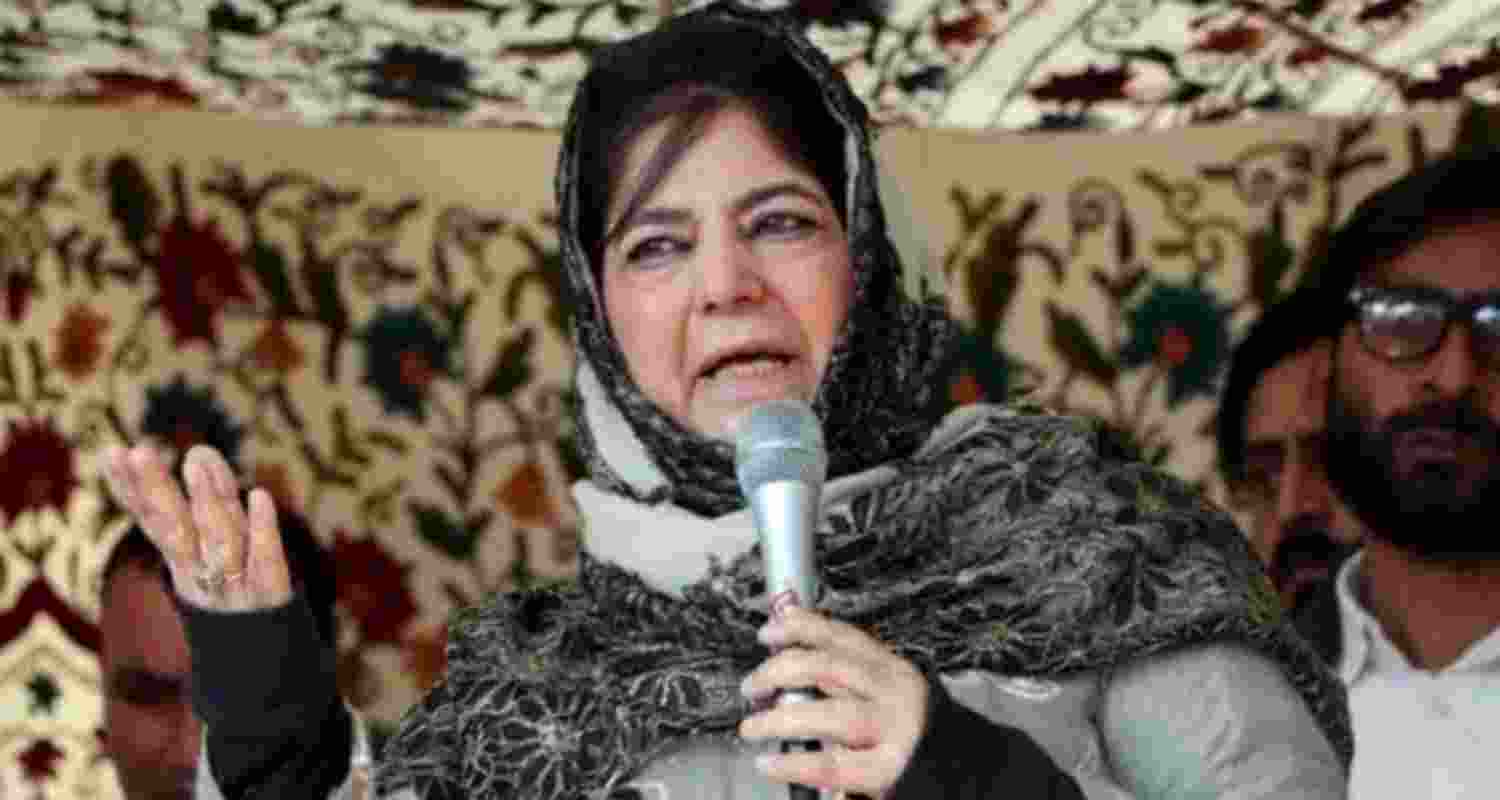 PDP Chief Mehbooba Mufti. Image: X