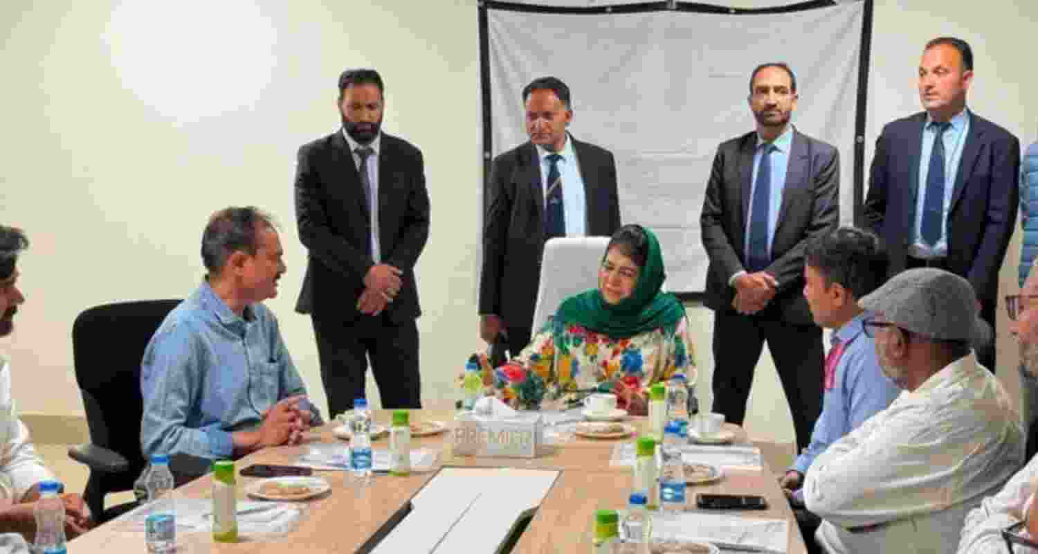 Mehbooba Mufti urged Union Health Minister JP Nadda to speed up AIIMS Awantipora work, stressing its importance for J&K's healthcare system.