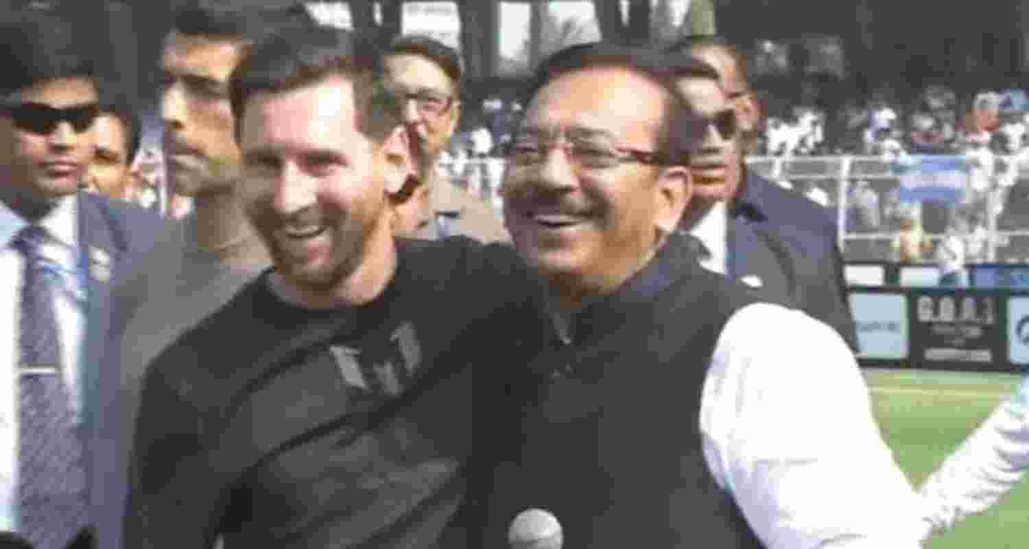 Lionel Messi to former state Sports Minister Arup Biswas. 