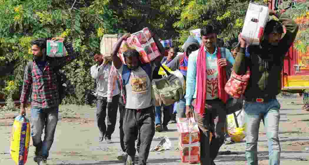 A representative image of migrant workers. A representative image of migrant workers.