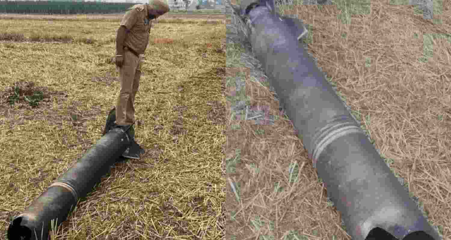 Missile debris found in Amritsar village.