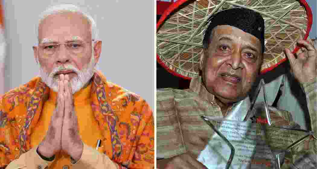 PM Modi and Bharat Ratna Bhupen Hazarika's.