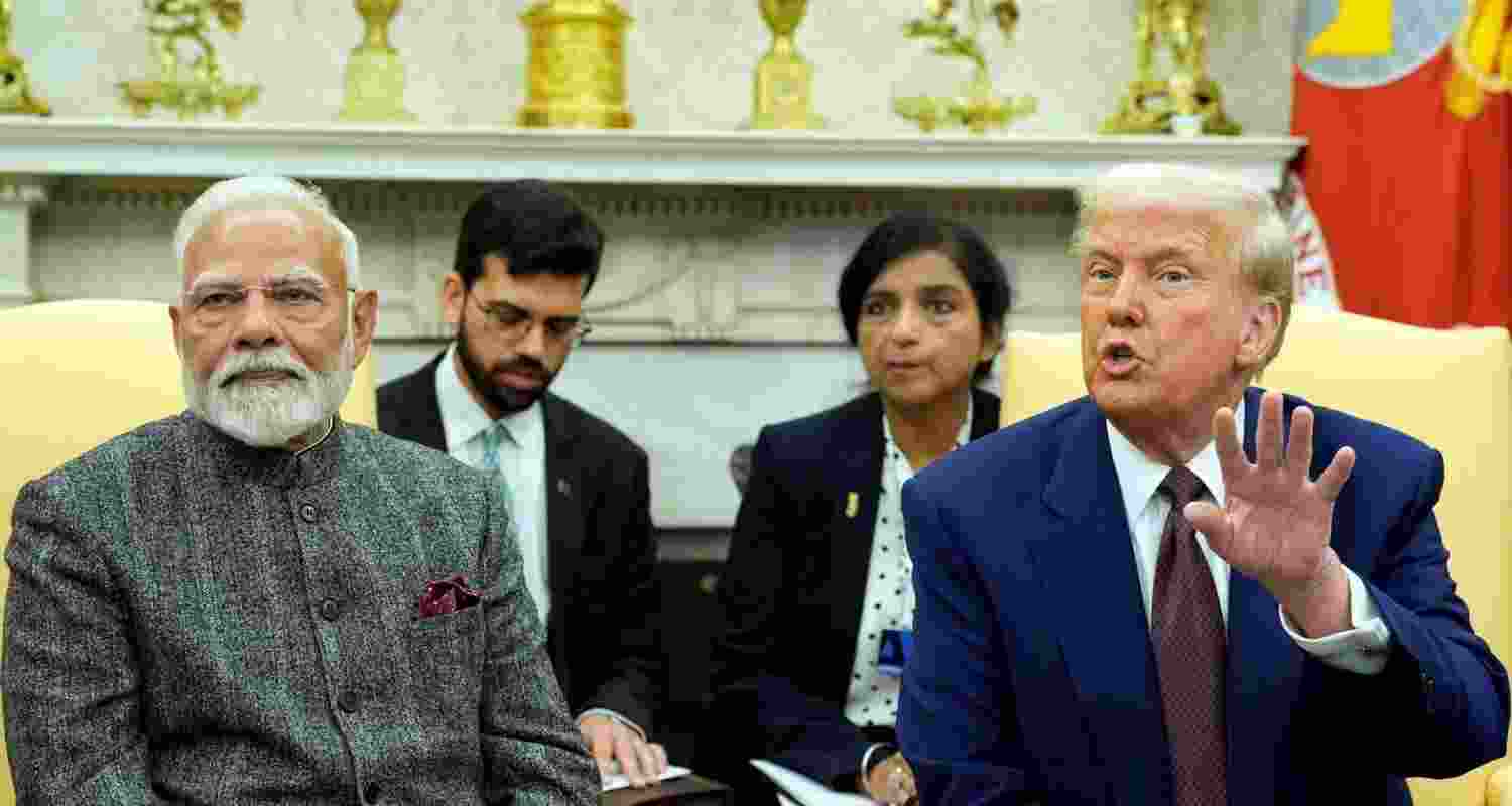 A file photo of the White House issued an executive order announcing an additional 25 per cent tariff on India. A file photo of the White House issued an executive order announcing an additional 25 per cent tariff on India.