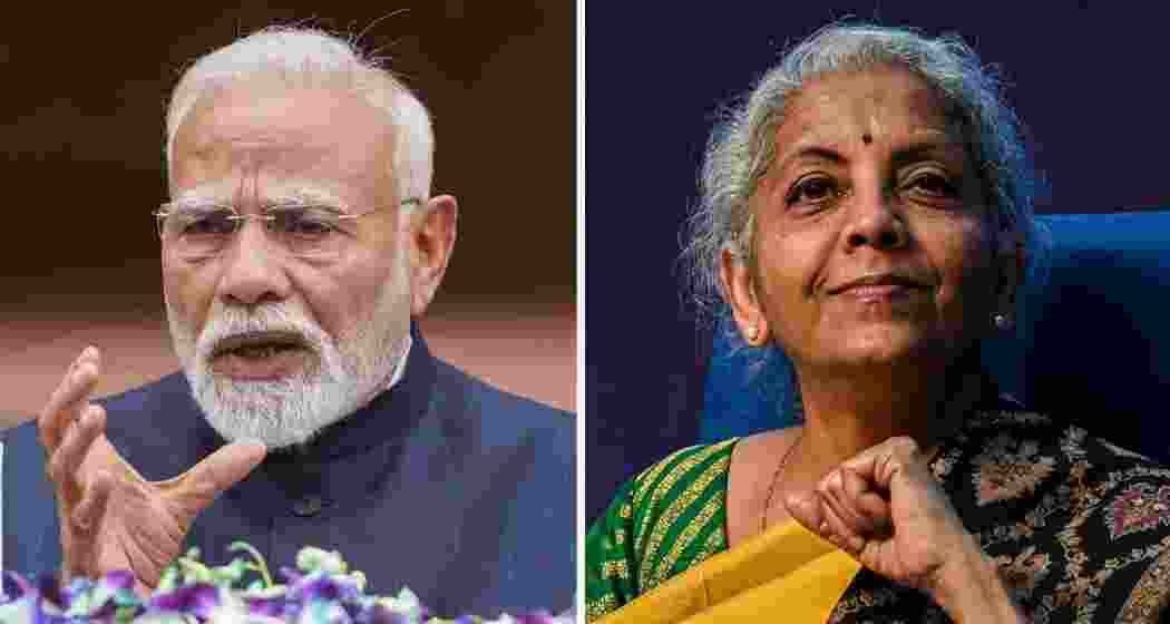 Prime Minister Narendra Modi and Finance Minister Nirmala Sitharaman.