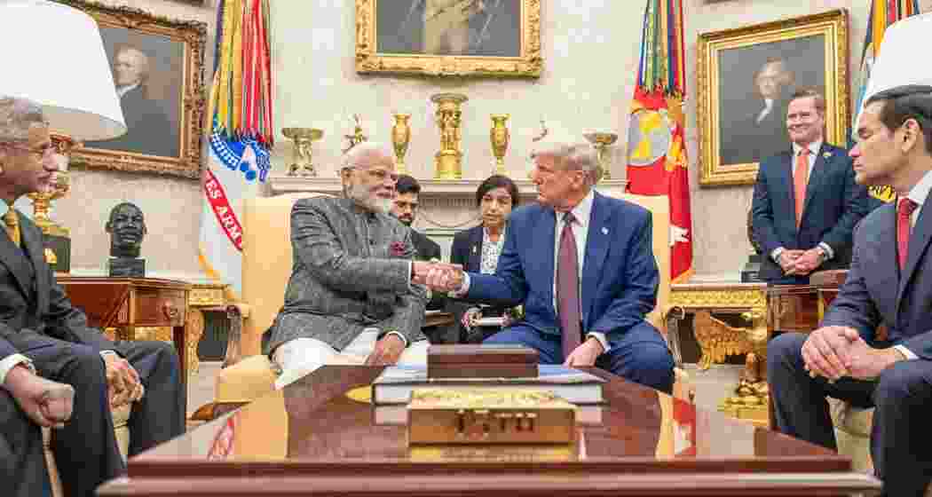 Prime Minister Narendra Modi with US President Donald Trump at the Oval Office, White House, Washington DC, during his recent official visit.