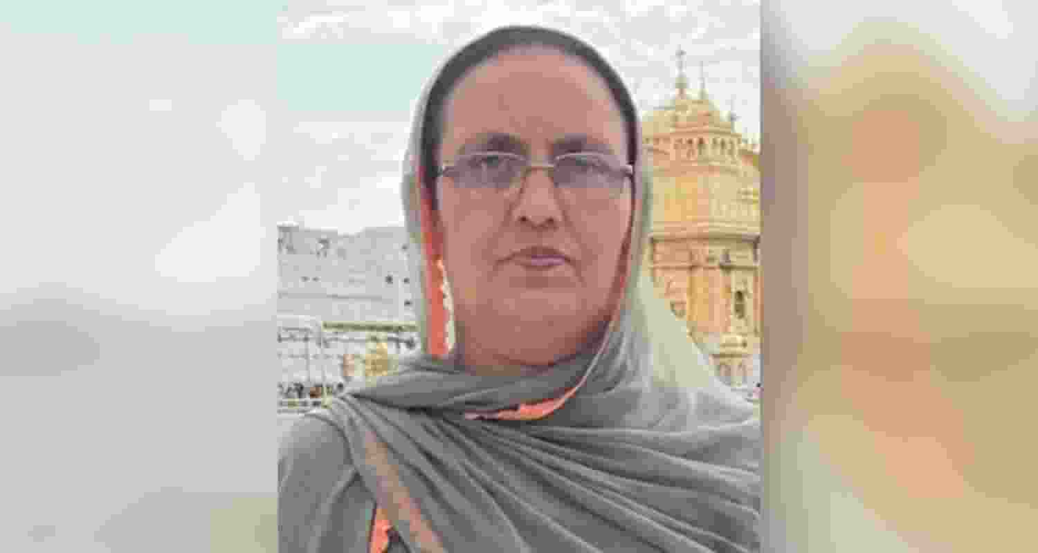 Narinder Kaur, sarpanch of Chuggawan village in Punjab. 