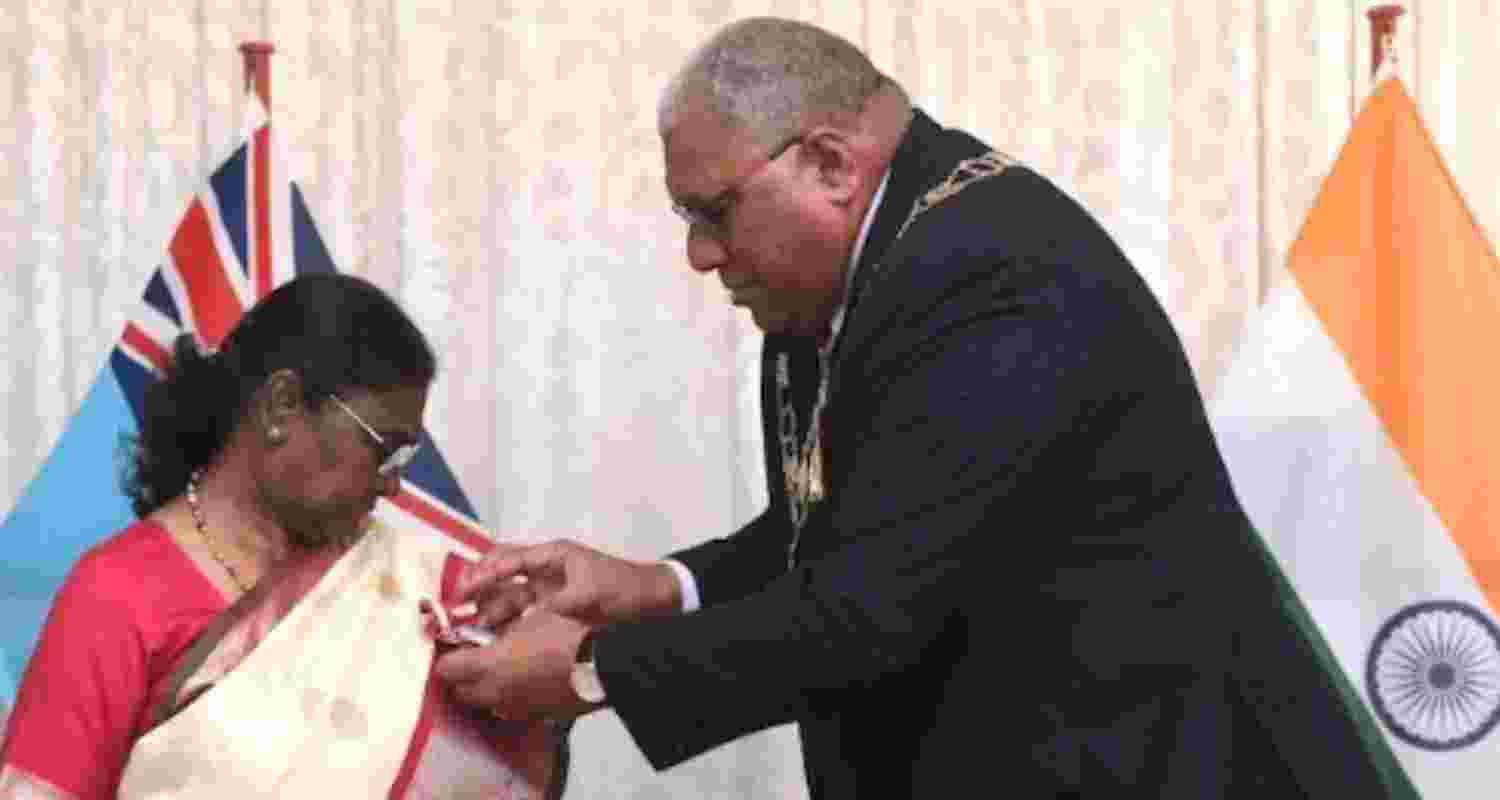 Fiji confers highest civilian award to President Murmu
