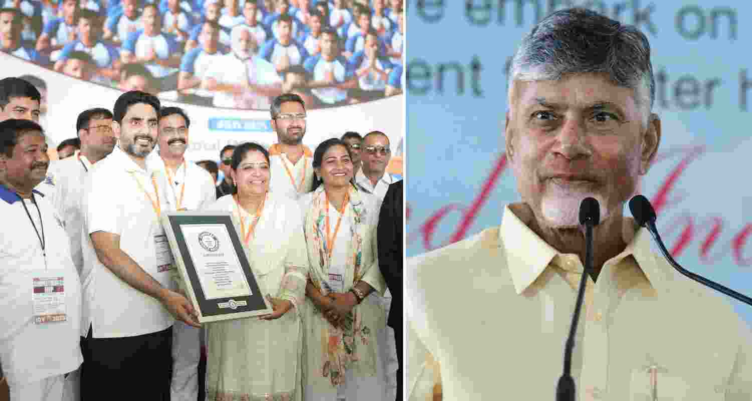 Naidu thanks people as state sets Guinness record for Yoga event