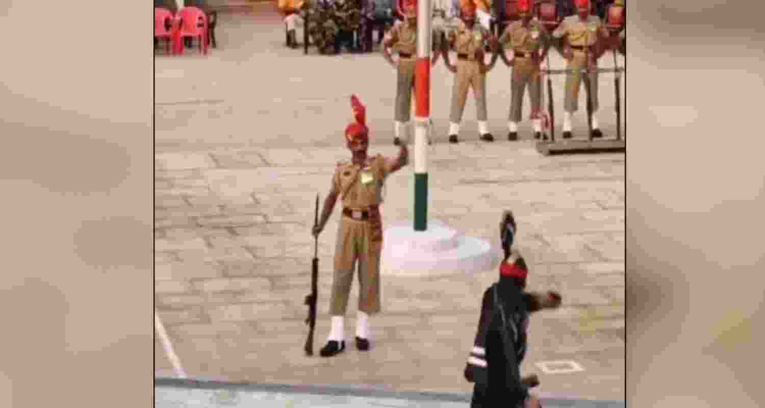 Crowd flocks to Wagah border amid heightened Indo-Pak tensions