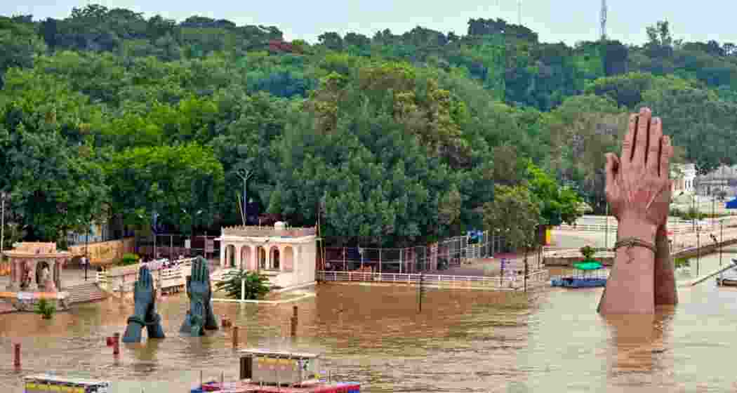 Varanasi’s sacred ghats have vanished under the rising Ganga waters.