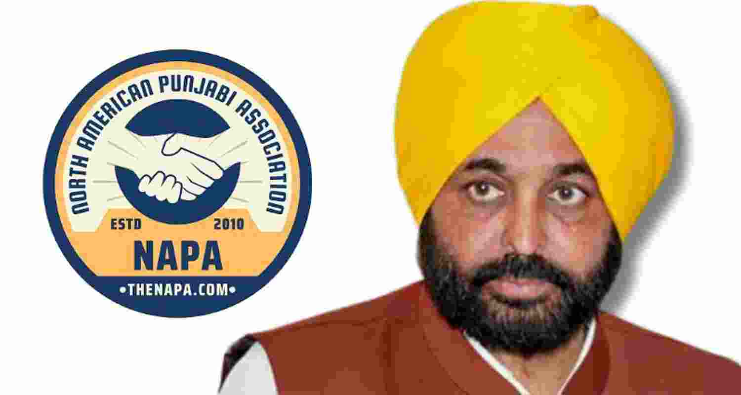 NAPA logo, Punjab CM Bhagwant Singh Mann. 
