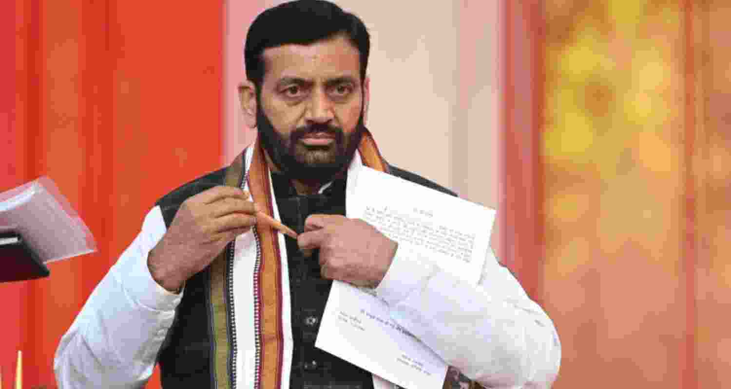 Haryana Chief Minister Nayab Singh Saini. Haryana Chief Minister Nayab Singh Saini.