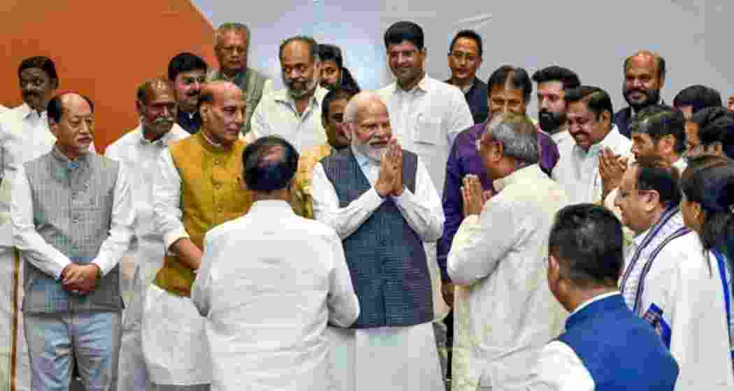 Prime Minister Narendra Modi meets leaders of NDA allies in New Delhi ahead of the 2024 general elections. (File photo) Prime Minister Narendra Modi meets leaders of NDA allies in New Delhi ahead of the 2024 general elections. (File photo)