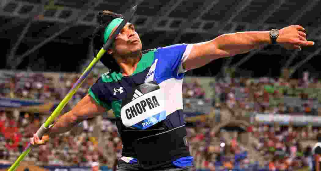 Neeraj Chopra prepares to launch his javelin during the Paris Diamond League, where he clinched the title with an opening throw of 88.16 metres. Neeraj Chopra prepares to launch his javelin during the Paris Diamond League, where he clinched the title with an opening throw of 88.16 metres.