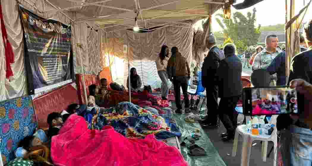 NEHU students during their hunger strike demanding the removal of VC Prof. Shukla. The strike was suspended after 16 days, citing health concerns and ongoing inquiry proceedings. File photo.