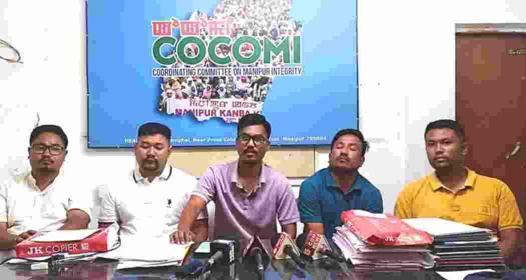 NESO members during a meeting in Shillong, as the organisation calls for urgent intervention, accountability and restoration of peace amid ongoing violence in Manipur.