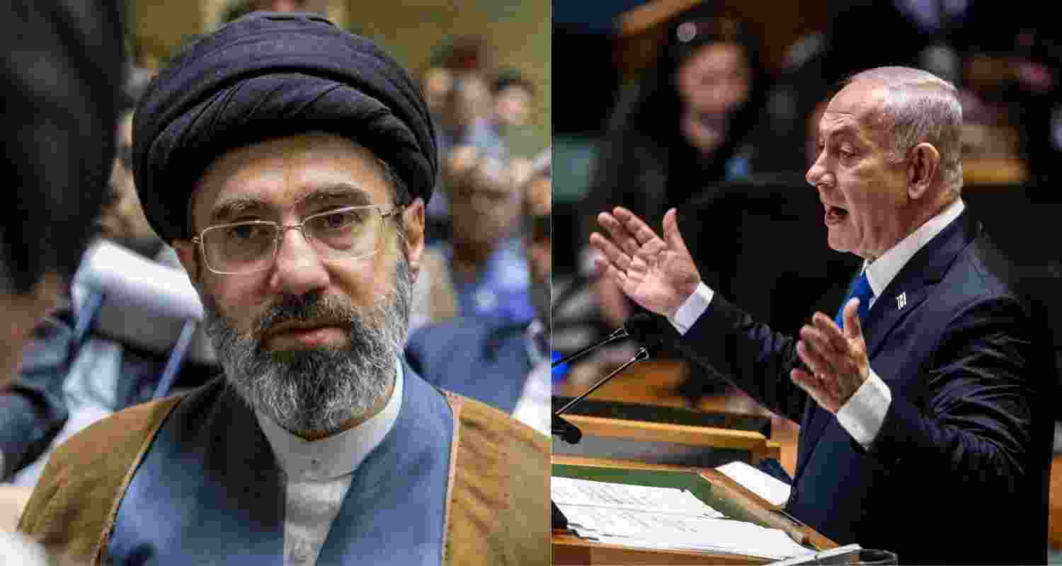 Iran's supreme leader Mojtaba Khamenei (left) and Israeli Prime Minister Benjamin Netanyahu.
