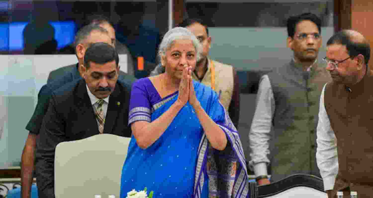 Nirmala Sitharaman at the 56th GST Council meeting.