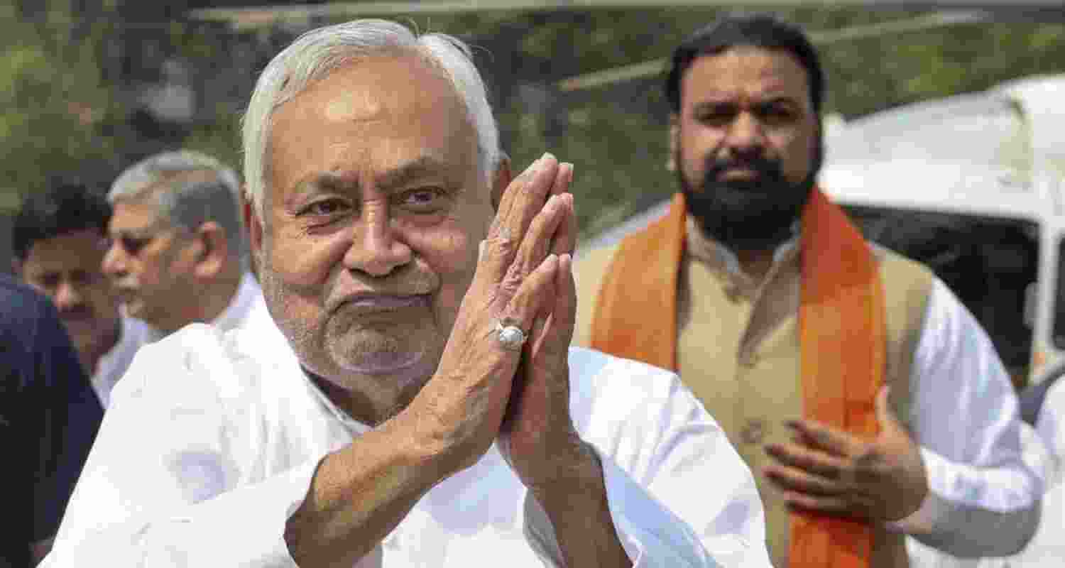 Janata Dal (United) leader Nitish Kumar.