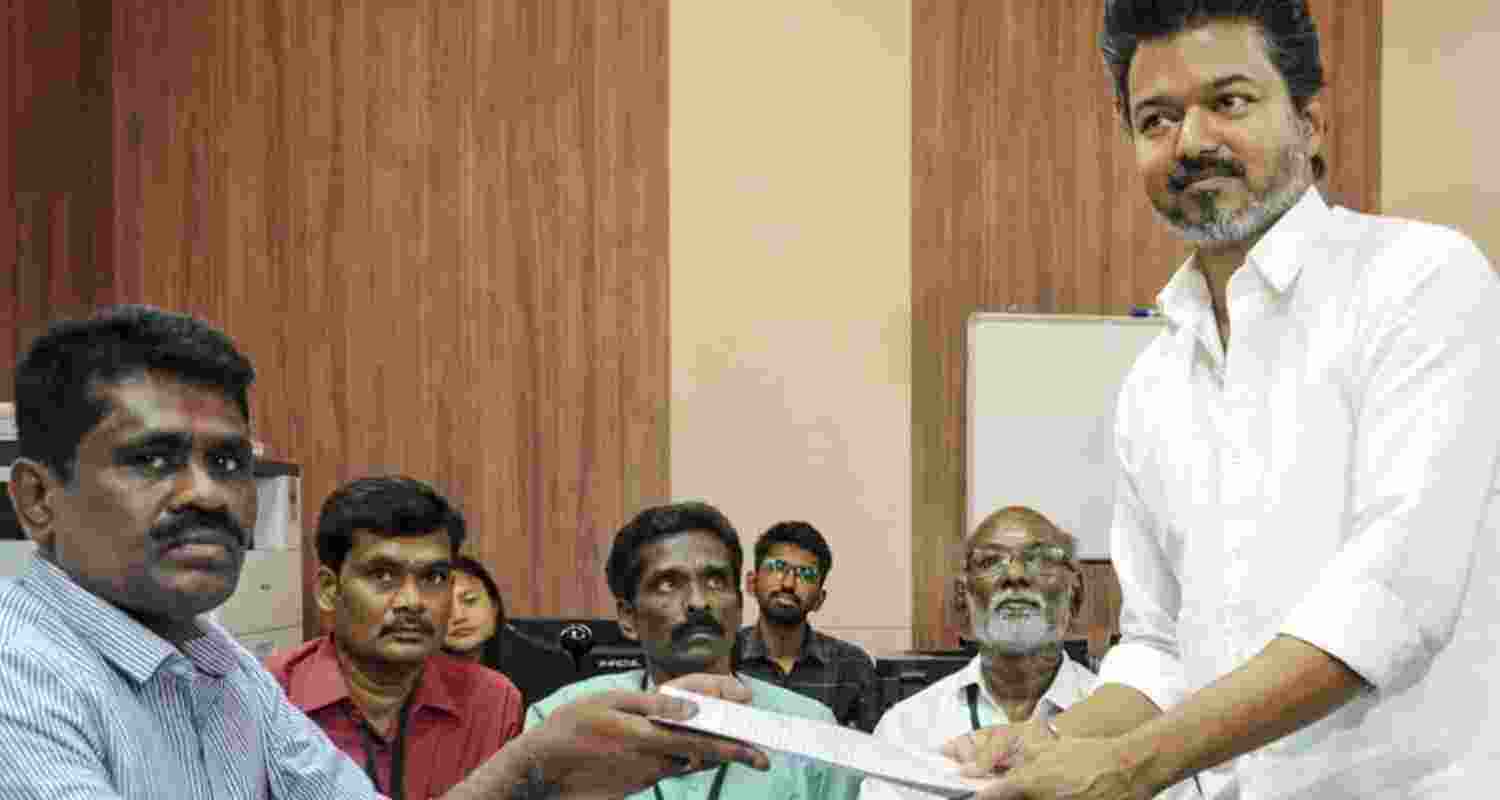 TVK chief Vijay files Tiruchirappalli East nomination after mega roadshow, mounts dual-seat challenge as Tamil Nadu polls heat up.
