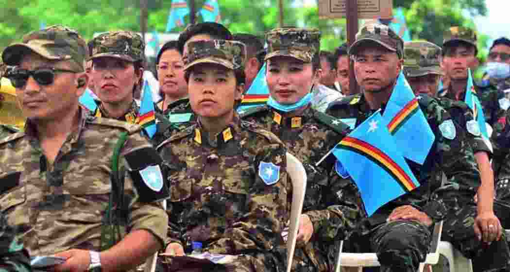 NSCN-IM cadres stationed at Camp Hebron in Dimapur.
