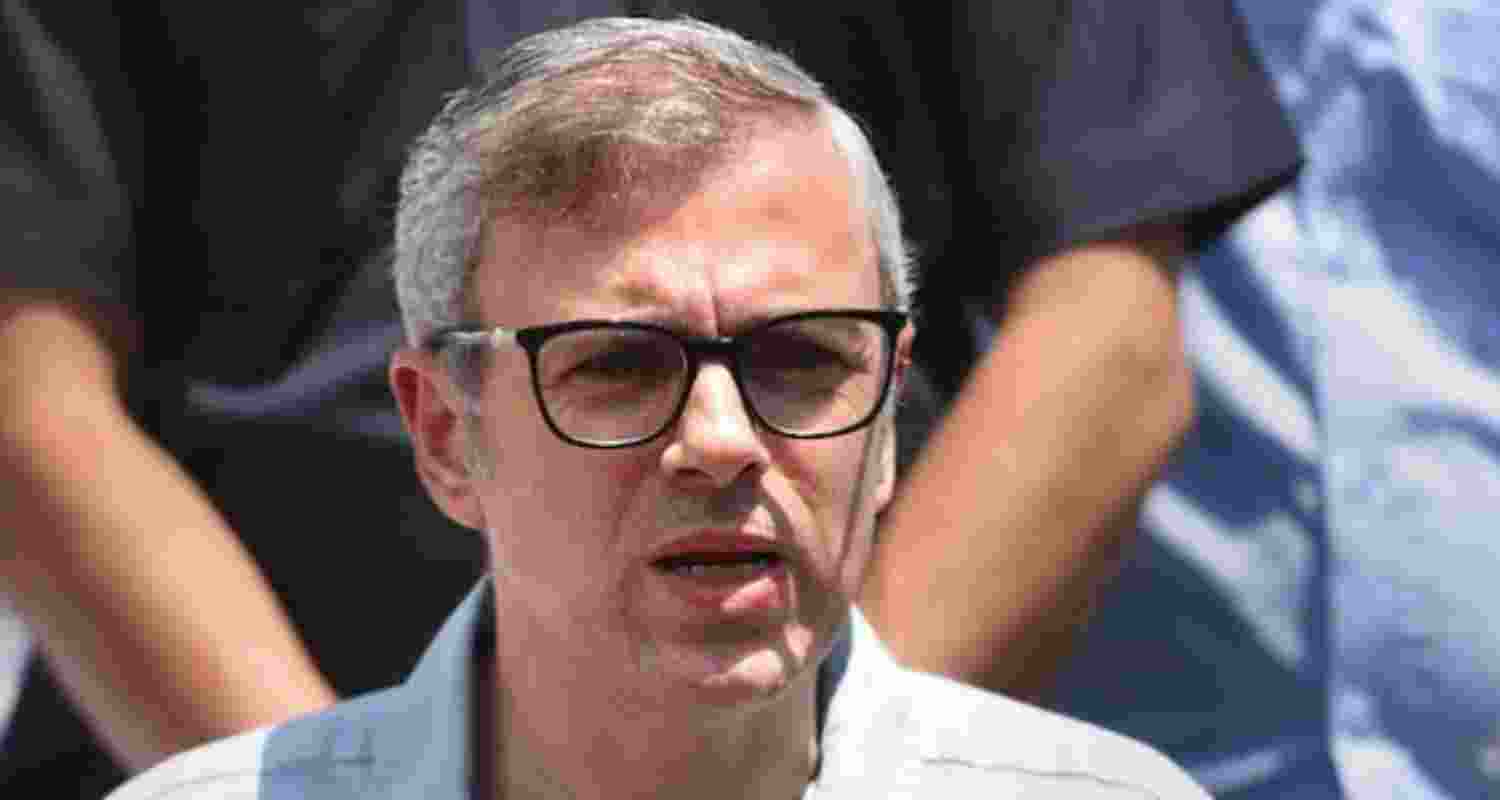 Omar Abdullah takes jibe on the BJP.