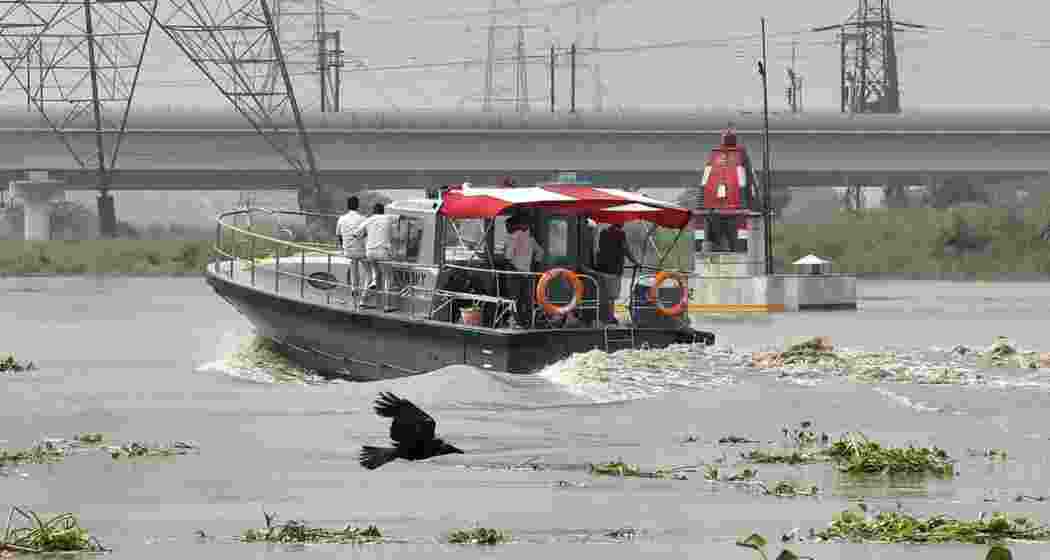 The Yamuna reached an unprecedented level of 208.66 metres.