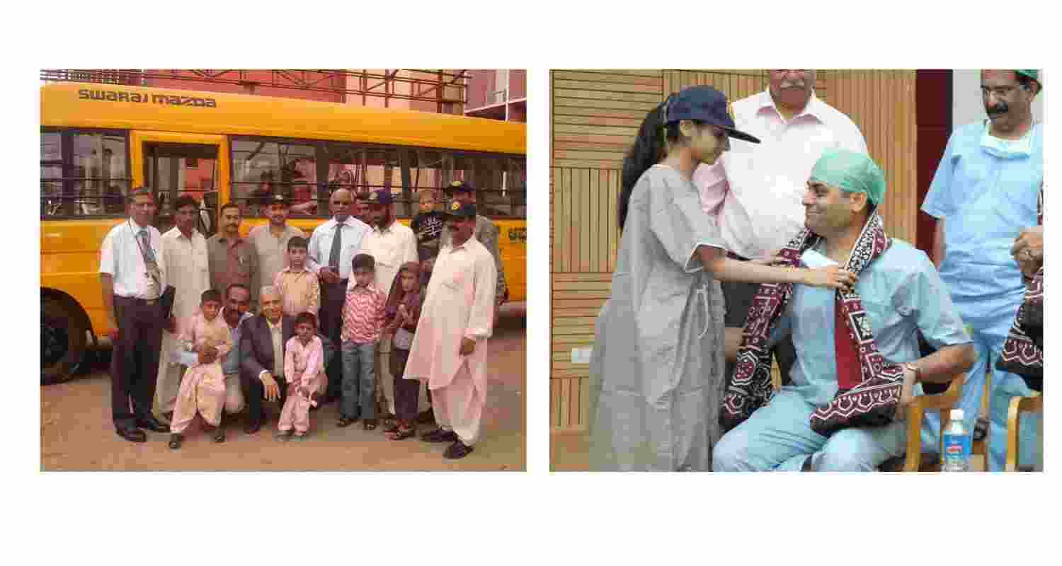 Indian doctors with Pakistani patients. Indian doctors with Pakistani patients.