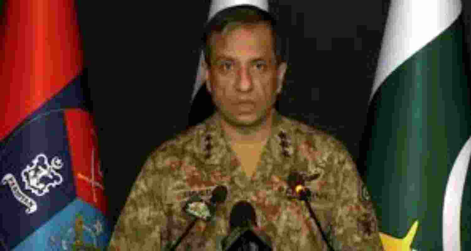 Pakistan Army spokesman Lt Gen Ahmed Sharif Chaudhry. 