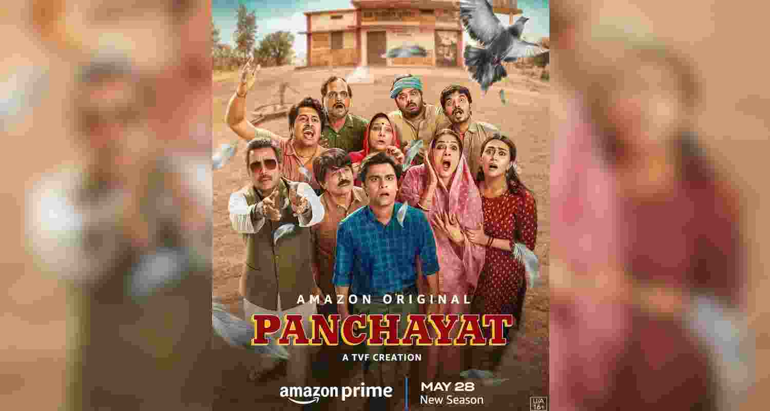 Panchayat 3 poster. Panchayat 3 poster.