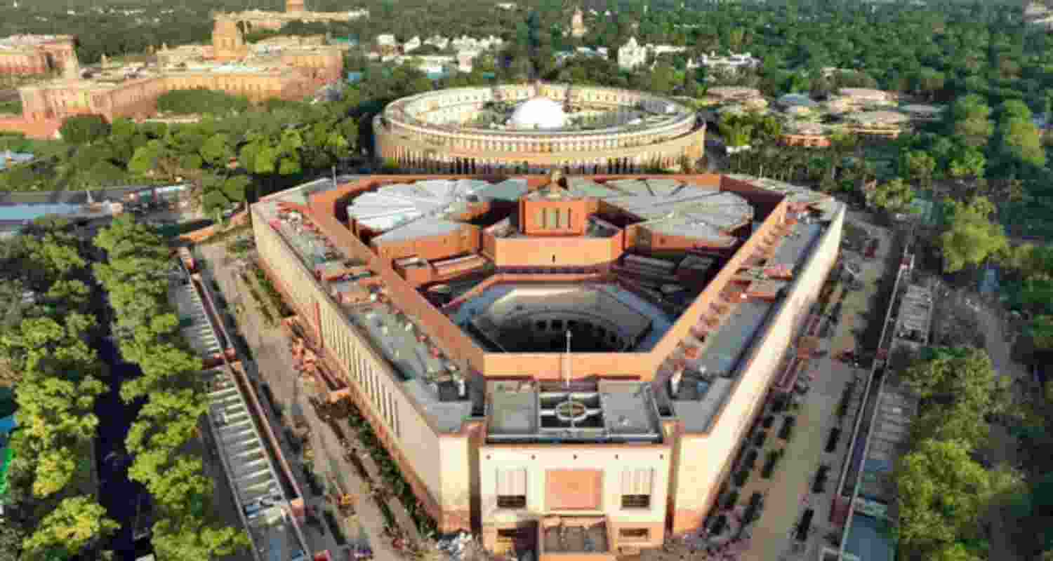 The Indian Parliament.