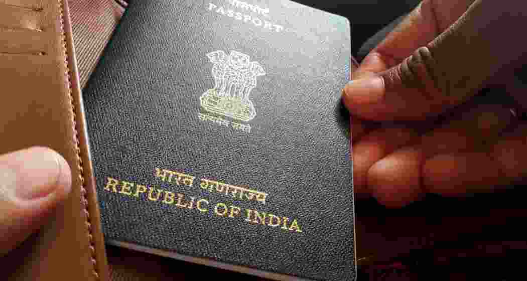 Representative image of an Indian passport. The Centre has revised passport fees across categories, with the new rates taking effect from
July 1.