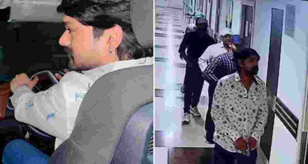 CCTV footage shows the assailants walking through the hospital lobby moments before gangster Chandan Mishra was gunned down by five armed men inside a private cabin.