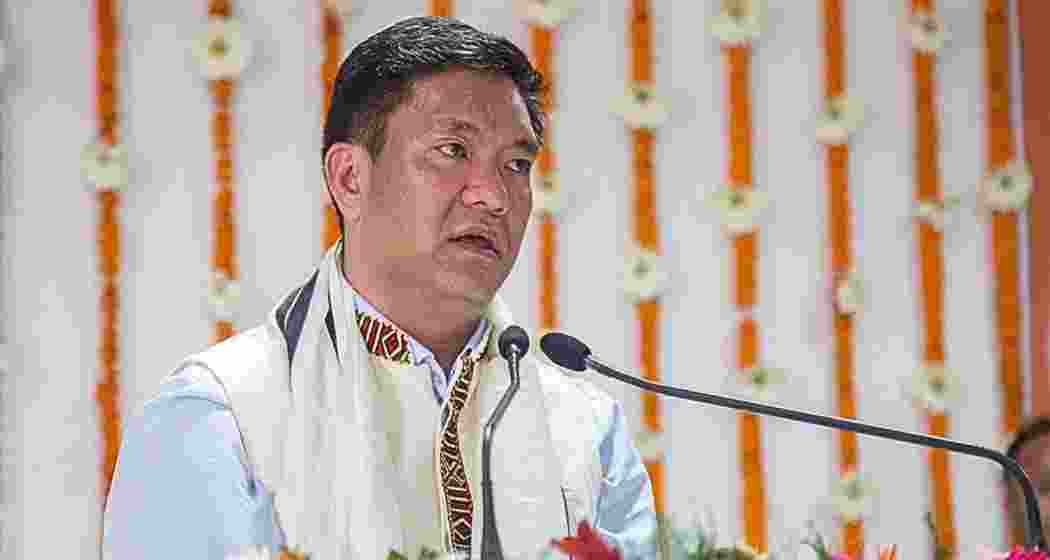 File photo of Arunachal Pradesh Chief Minister Pema Khandu. File photo of Arunachal Pradesh Chief Minister Pema Khandu.